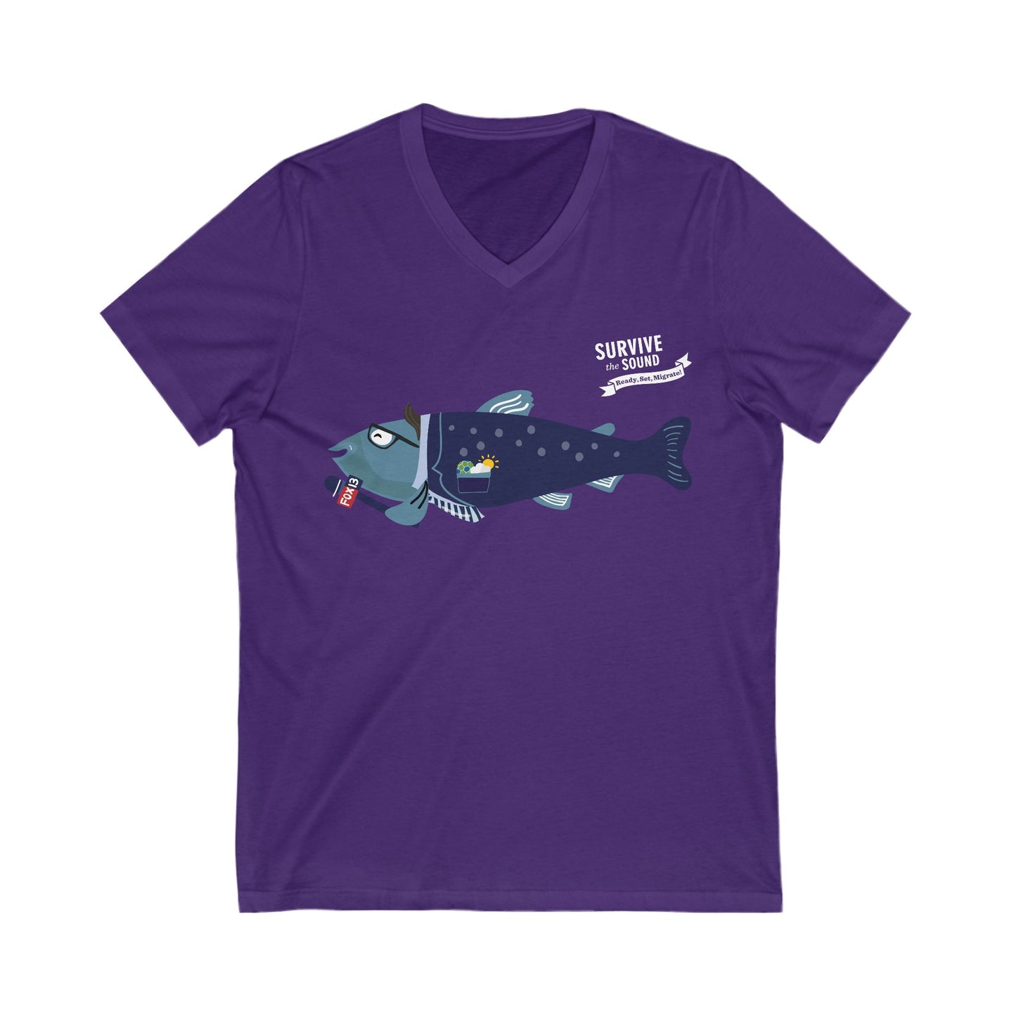 Brian Mackerel Unisex V-Neck Tee
