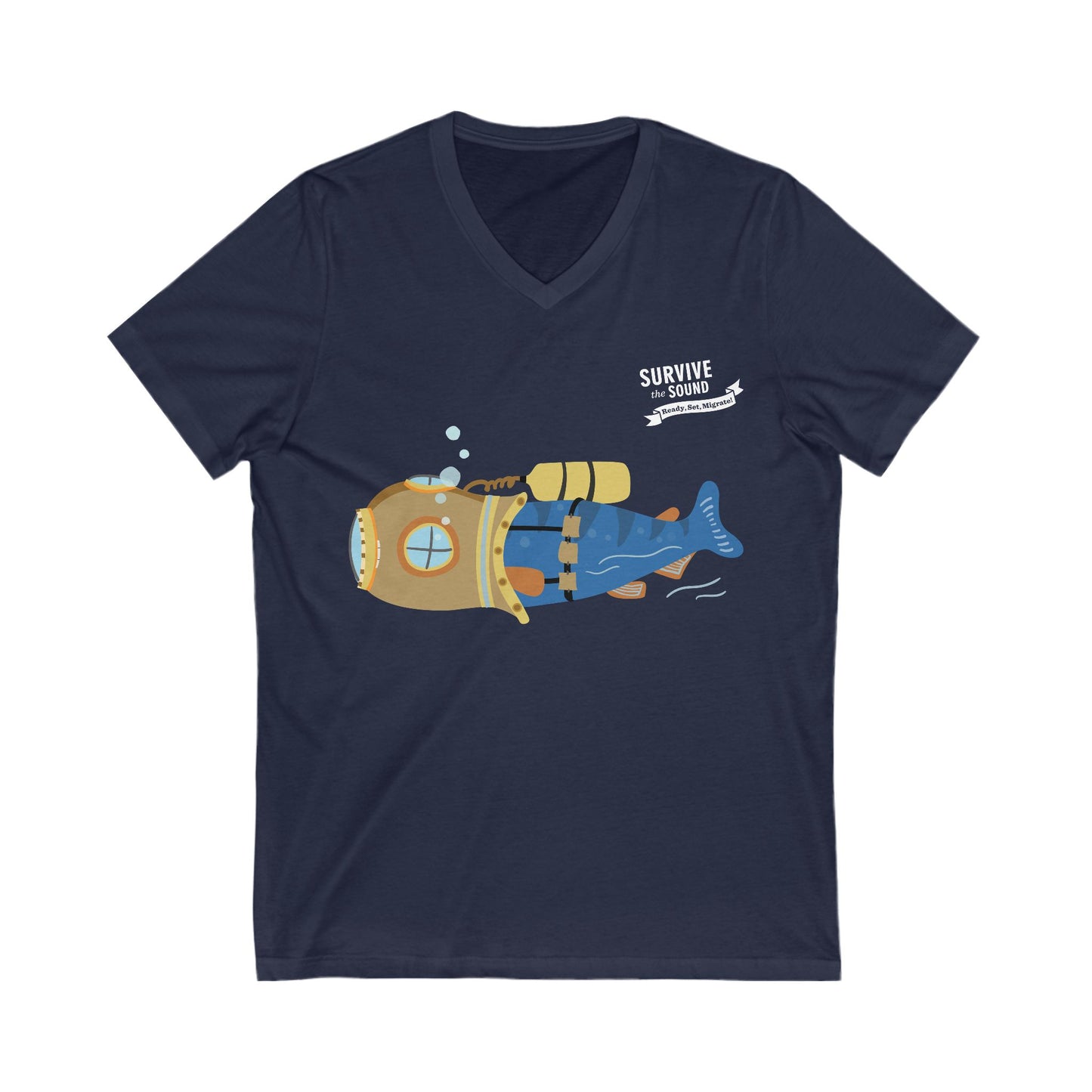 Bubbles Unisex V-Neck Tee