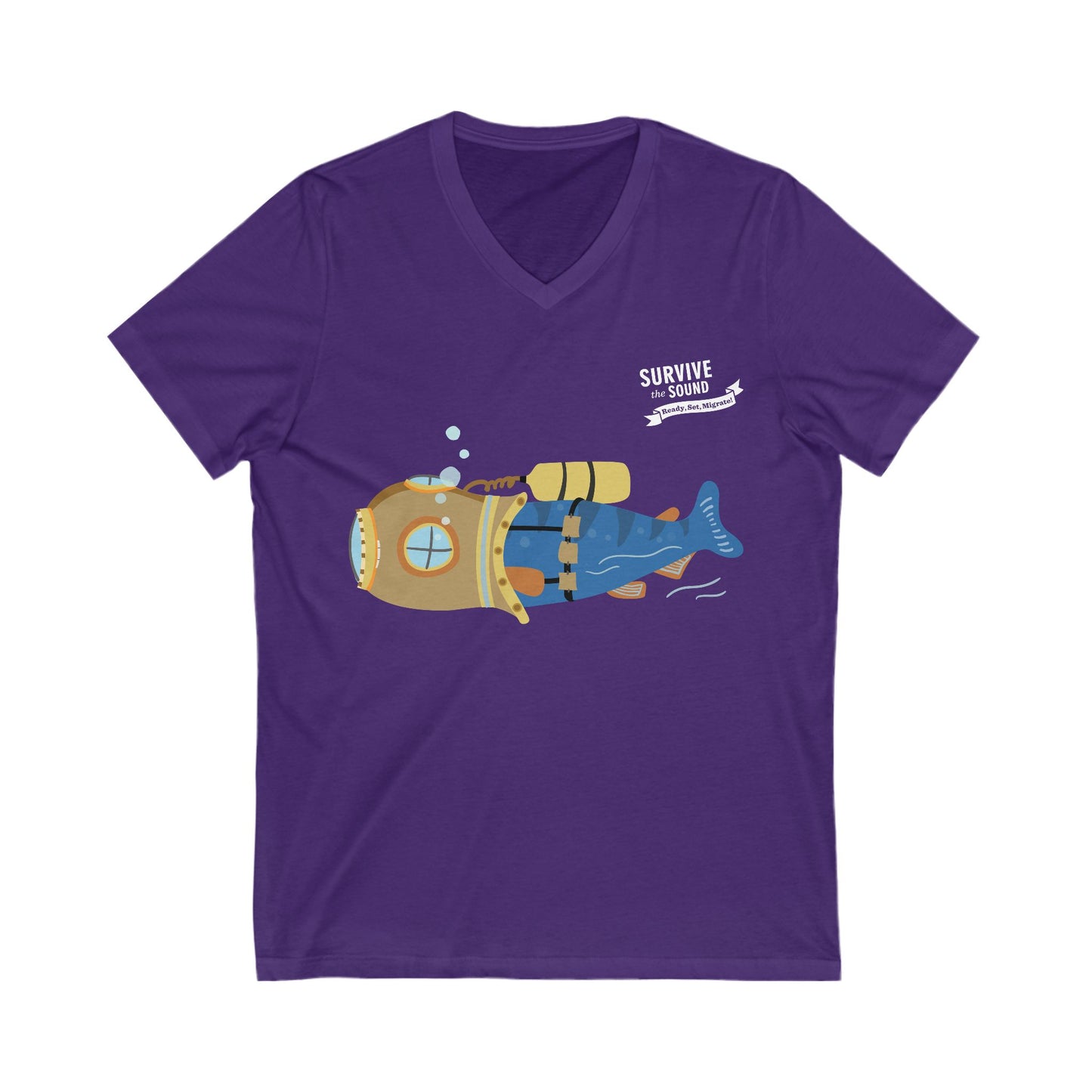 Bubbles Unisex V-Neck Tee