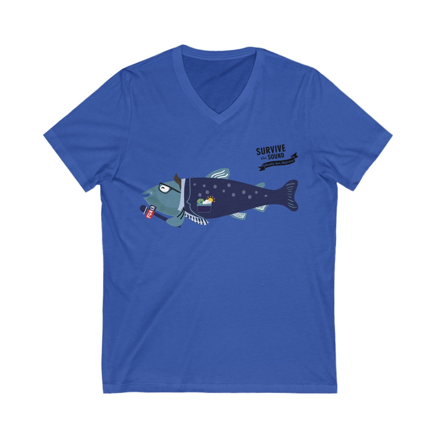 Brian Mackerel Unisex V-Neck Tee