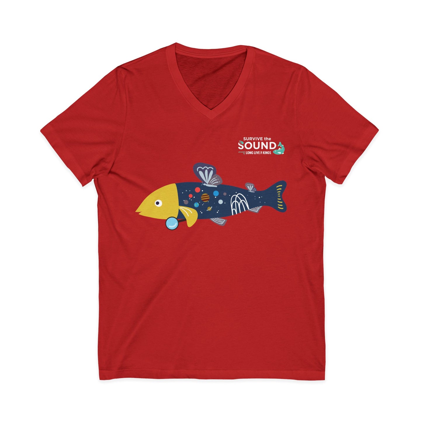 PacSockeye Unisex V-Neck Tee