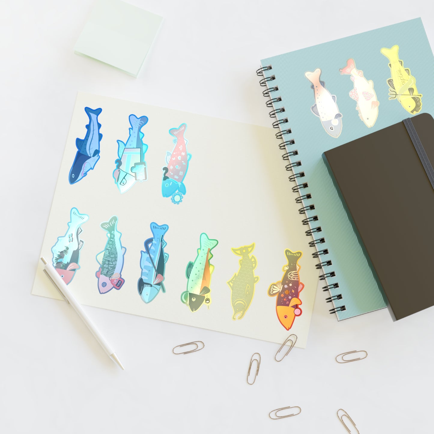 Survive the Sound Fish Sticker Sheet - Collection 4
