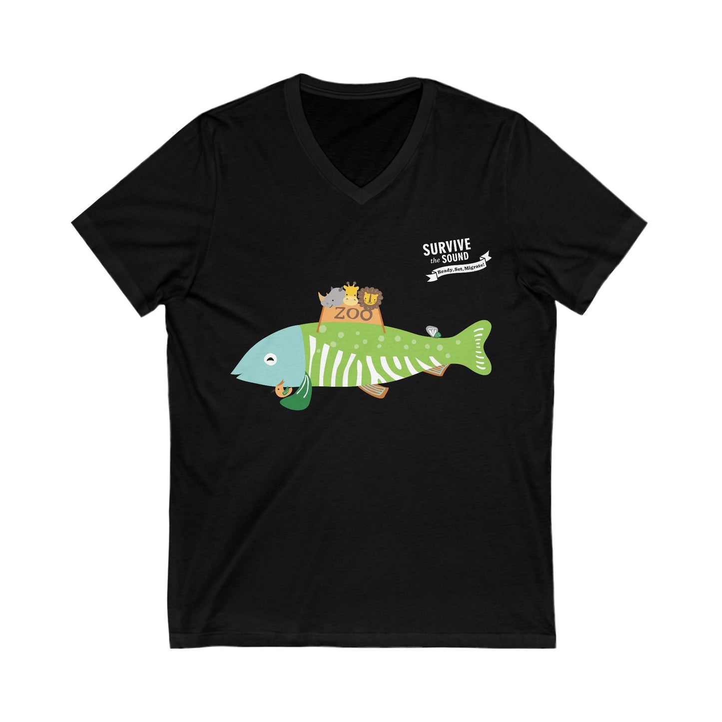 Fernifish Unisex V-Neck Tee