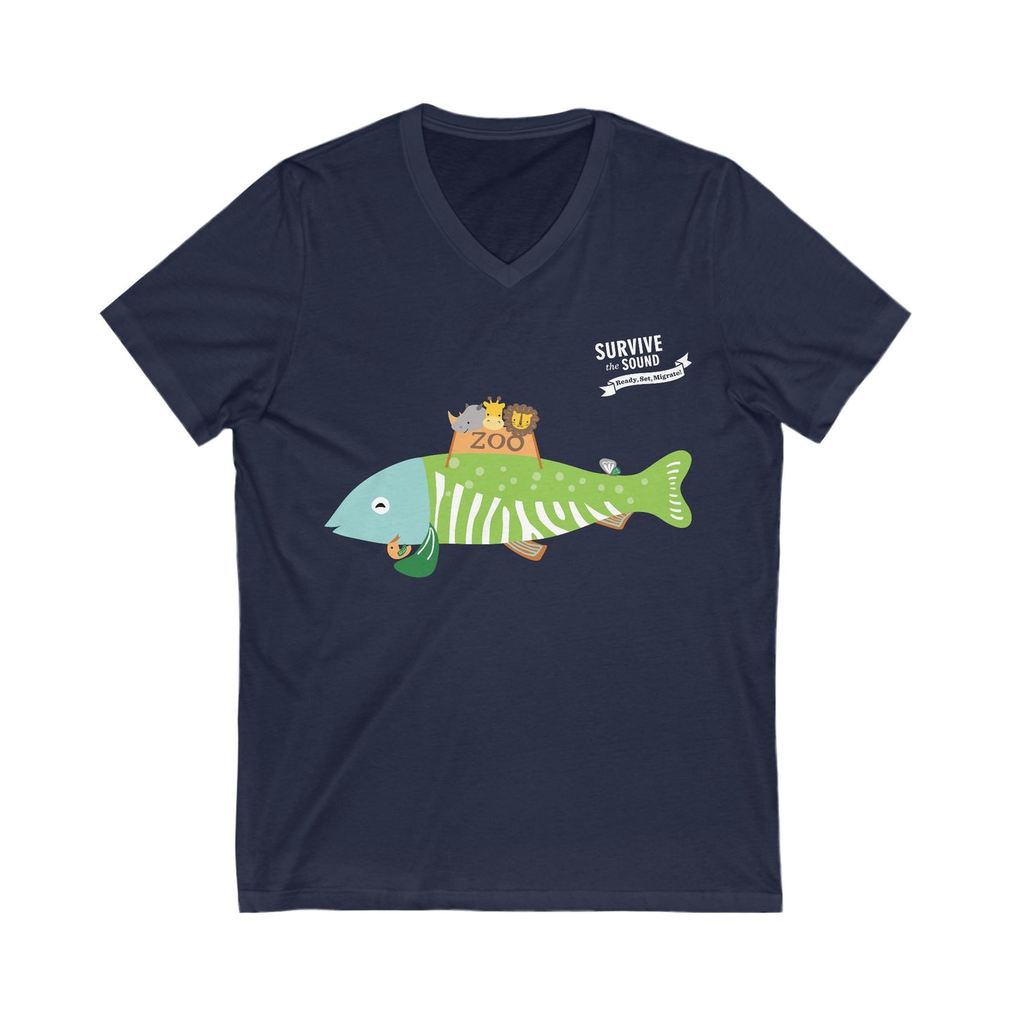 Fernifish Unisex V-Neck Tee