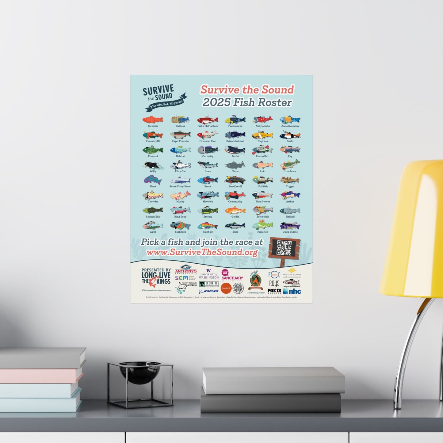 Survive the Sound 2025 Fish Poster