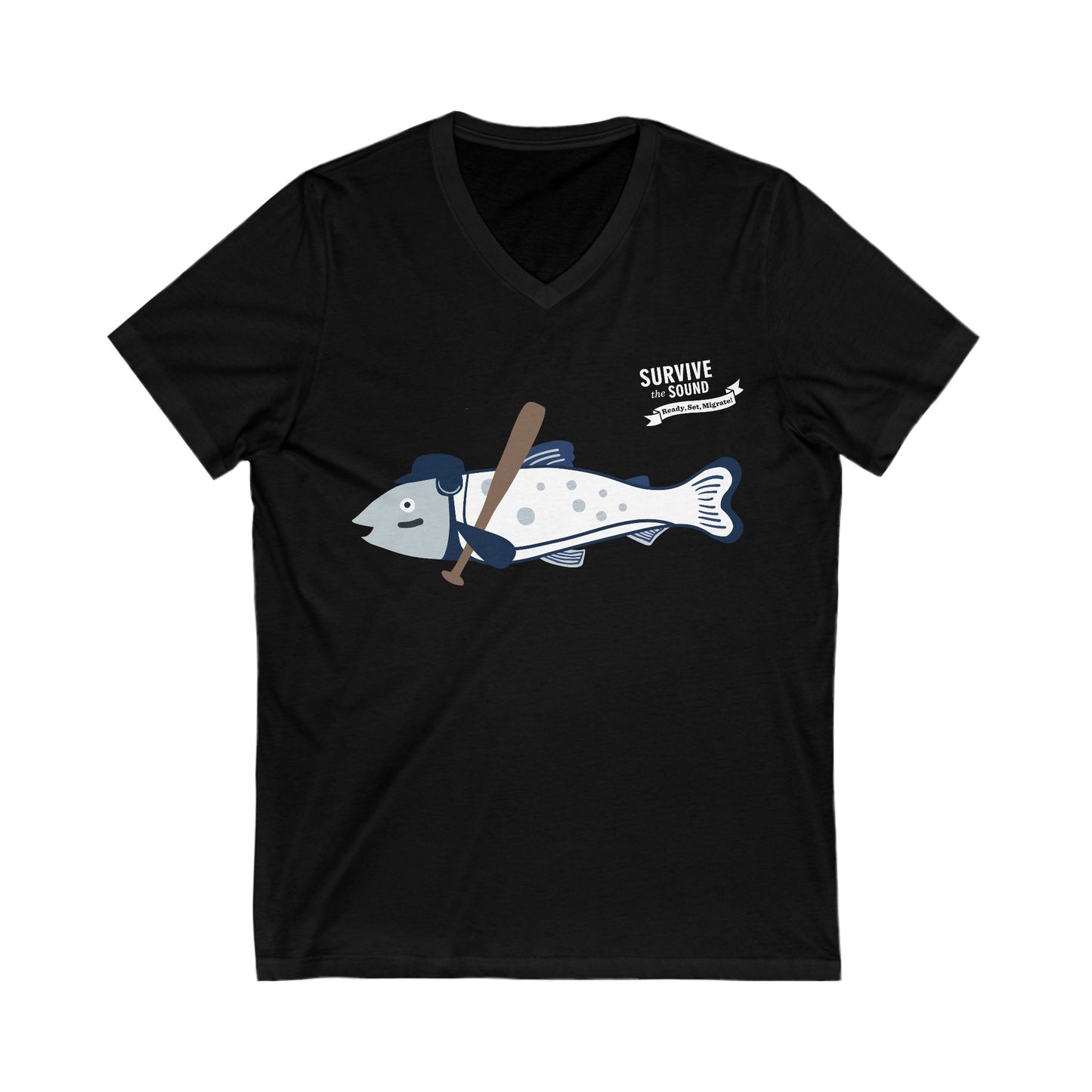Eddy Gar Unisex V-Neck Tee