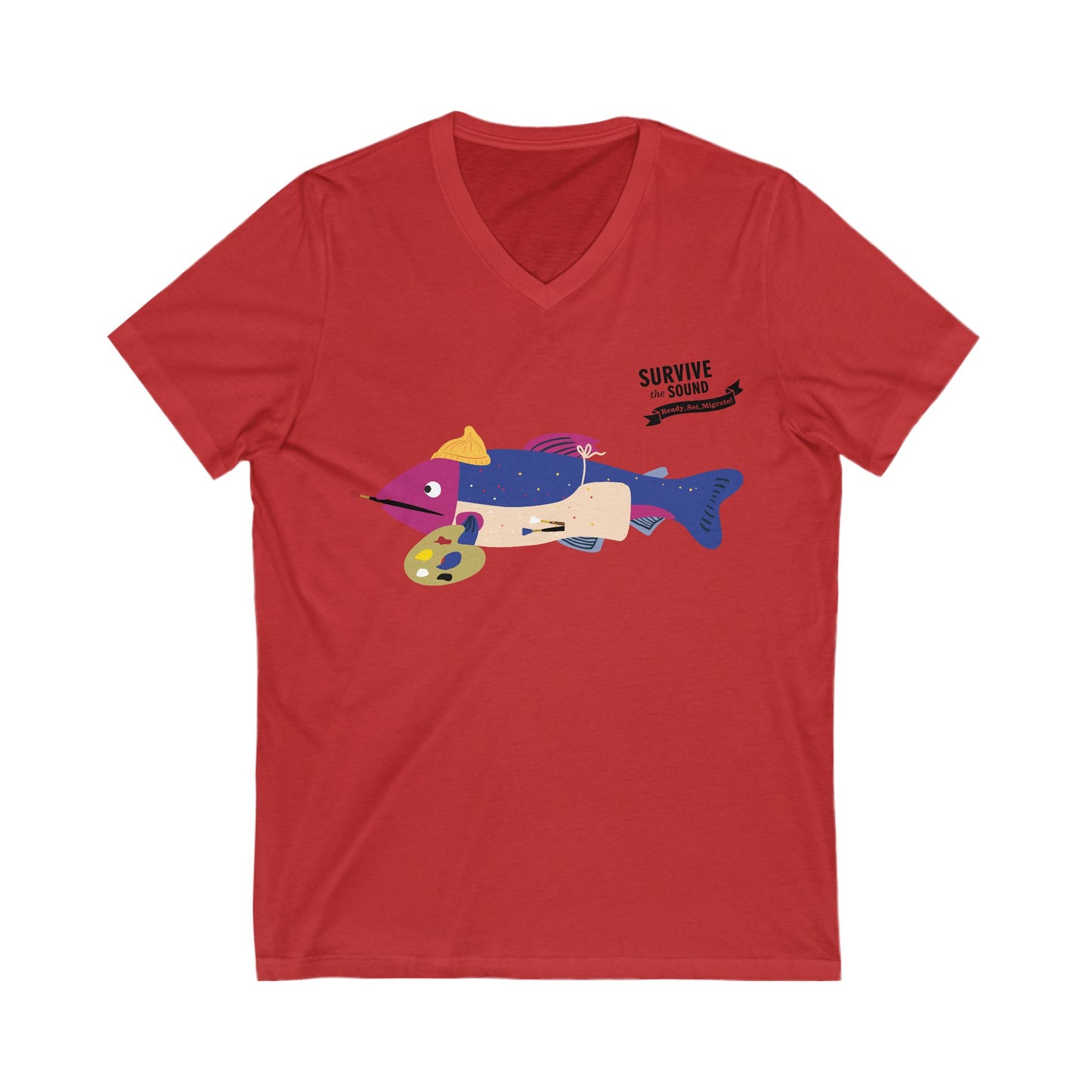 Arthur Unisex V-Neck Tee