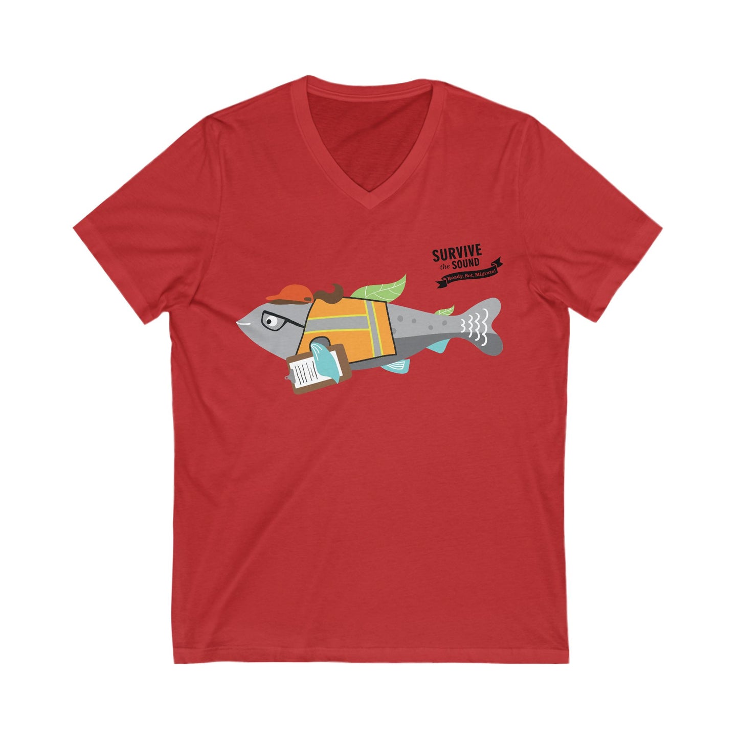 Scien-fish Unisex V-Neck Tee