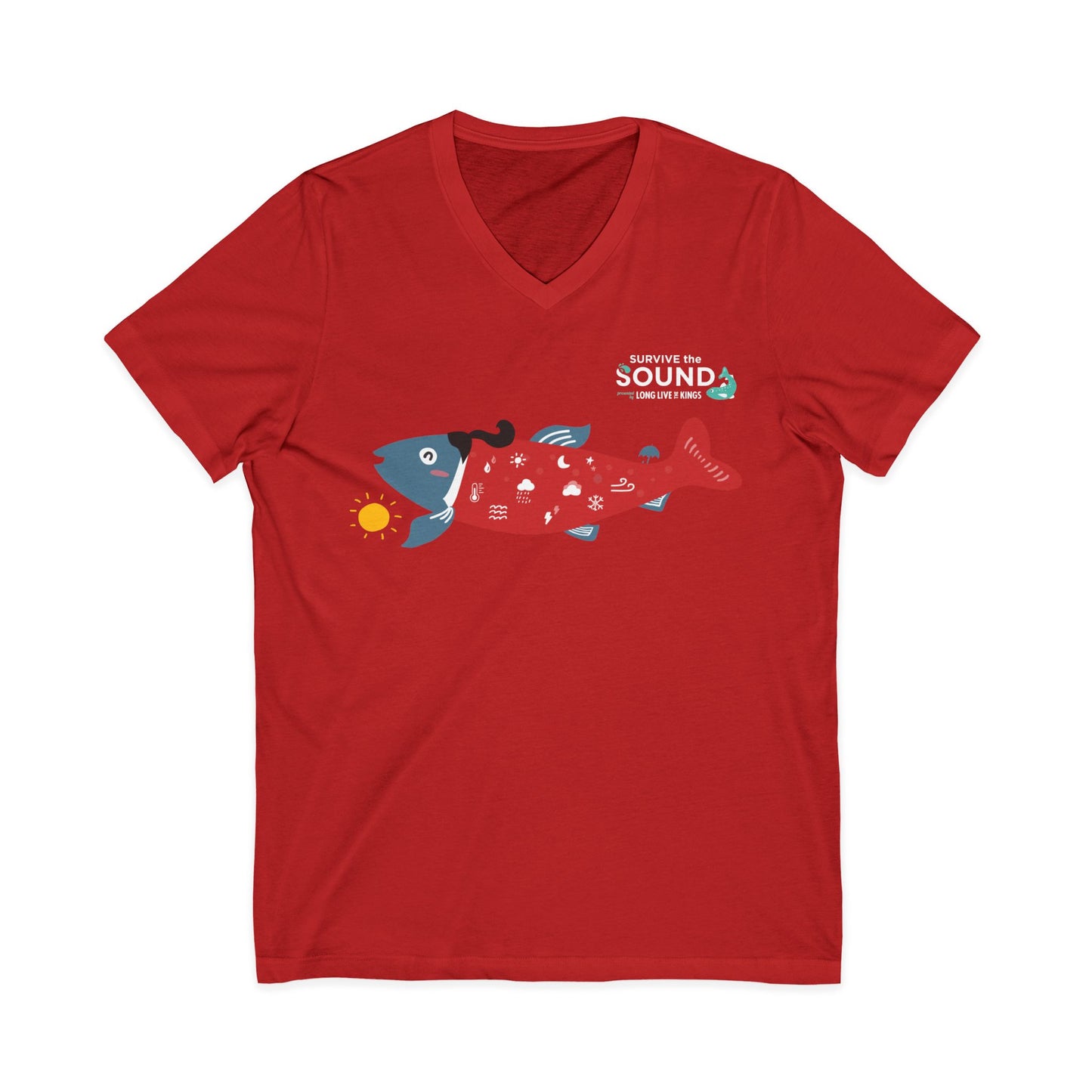 Abby aCoho Unisex V-Neck Tee