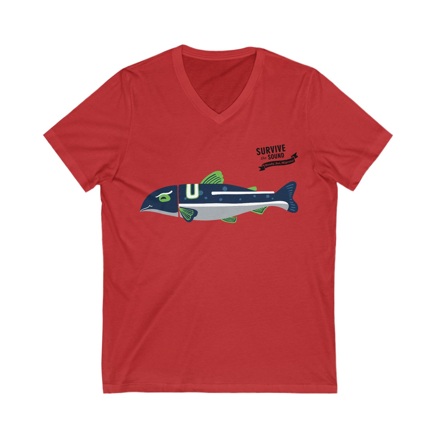 Blitz Unisex V-Neck Tee