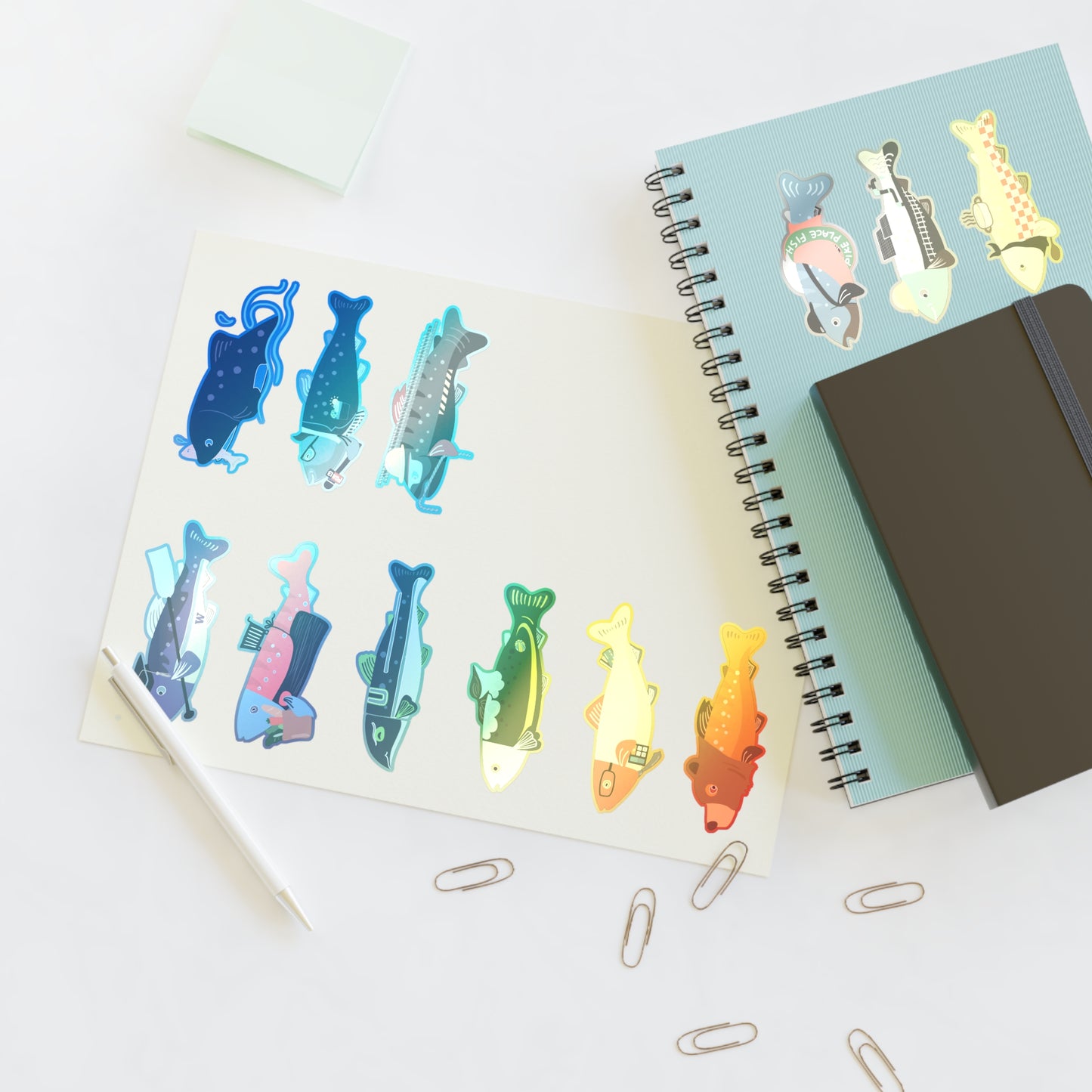 Survive the Sound Fish Sticker Sheet - Collection 2