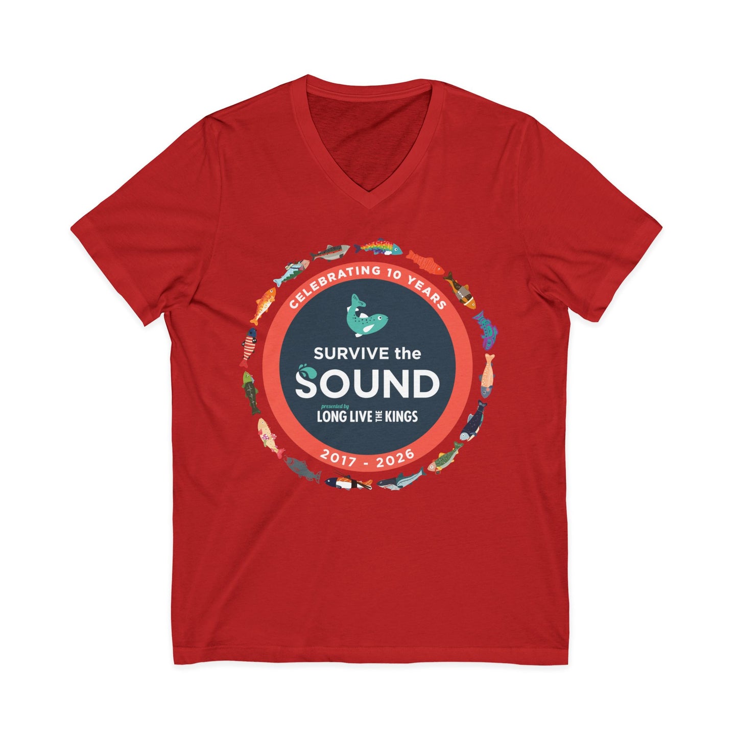 Survive the Sound 10th Anniversary Unisex V-Neck Tee