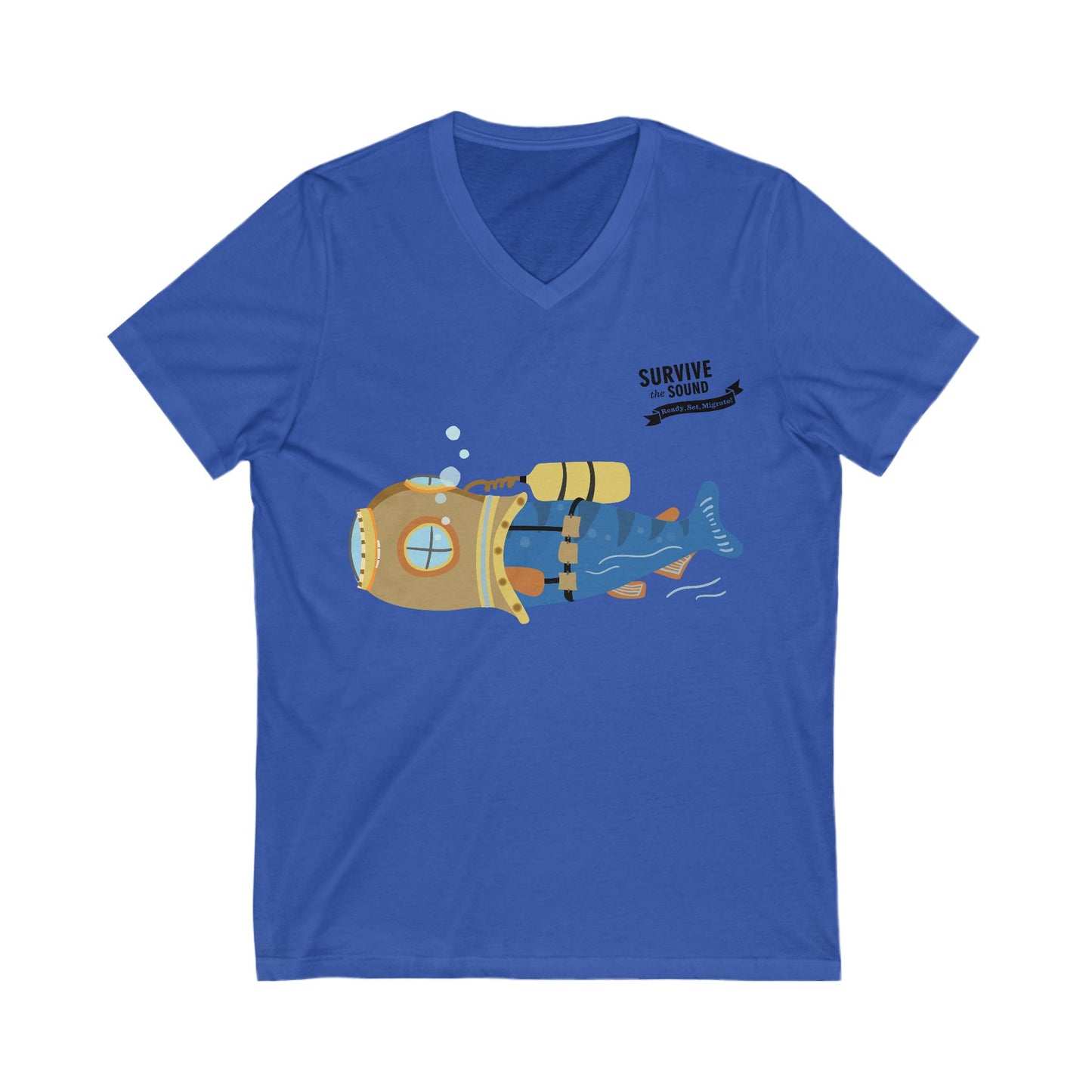 Bubbles Unisex V-Neck Tee