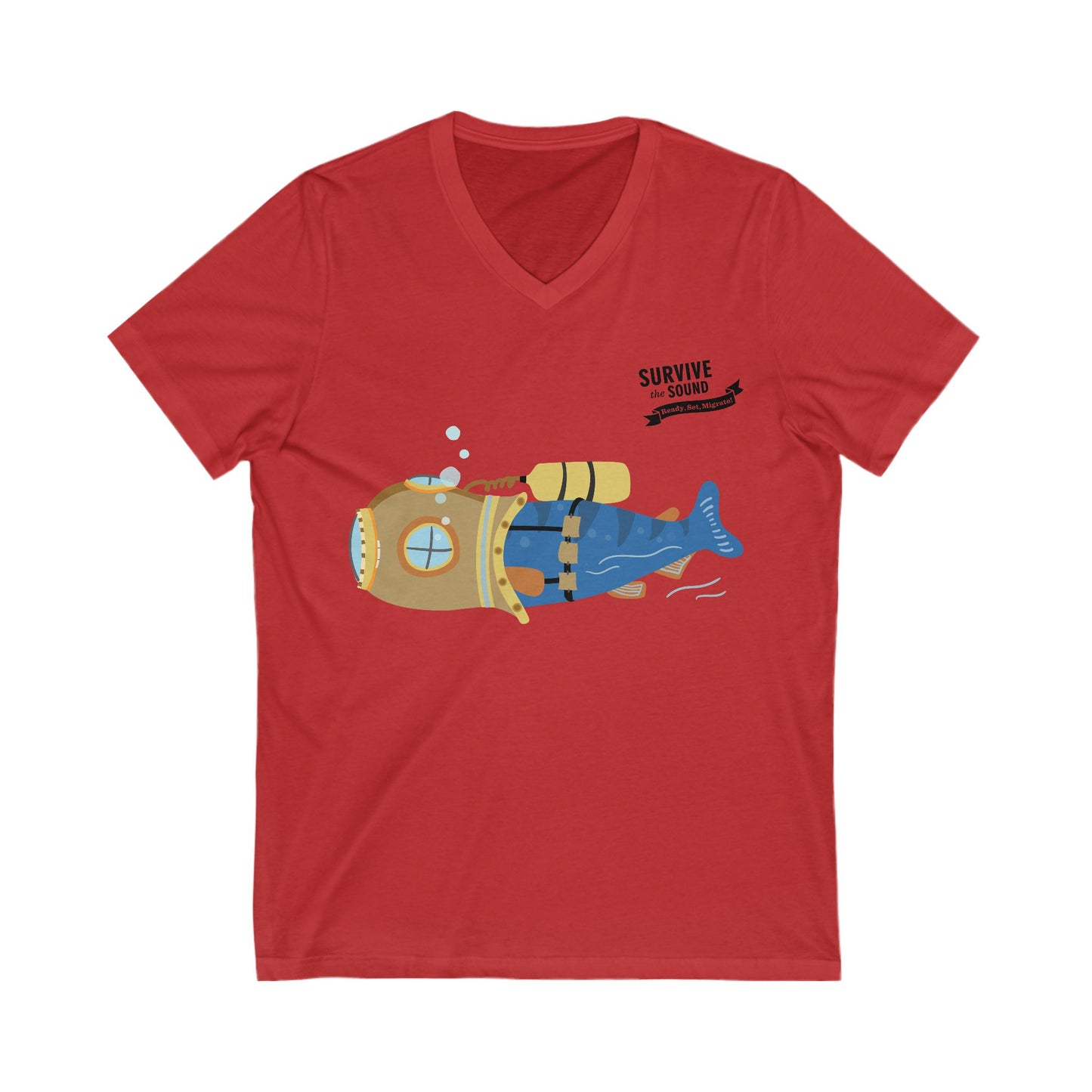 Bubbles Unisex V-Neck Tee