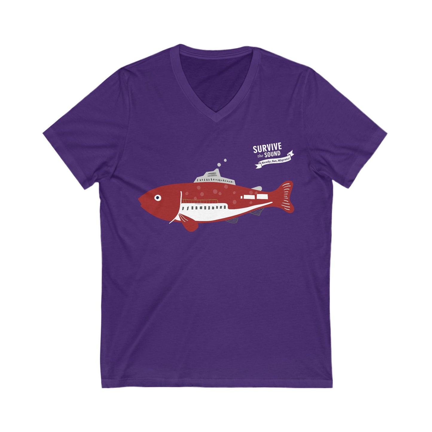 Fishy McFishface Unisex V-Neck Tee