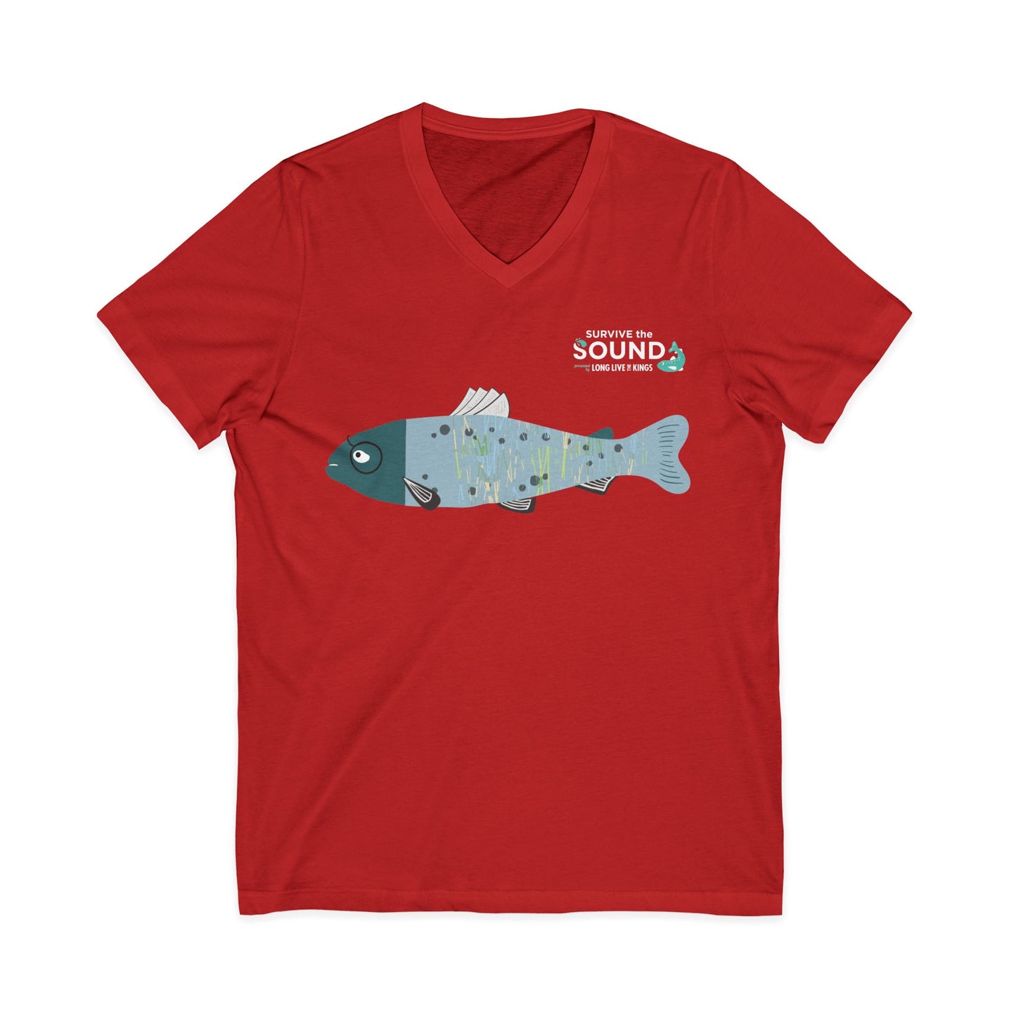 Fishtail Unisex V-Neck Tee