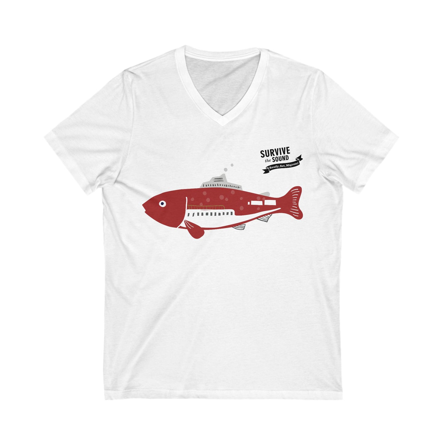 Fishy McFishface Unisex V-Neck Tee