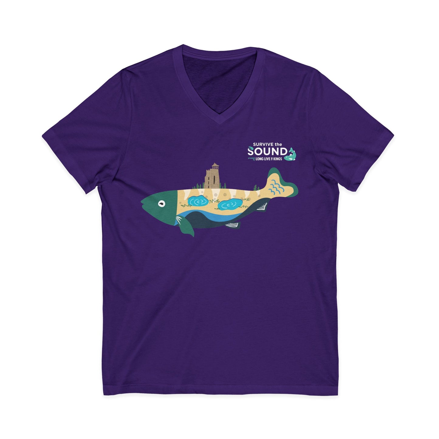 Glen Unisex V-Neck Tee
