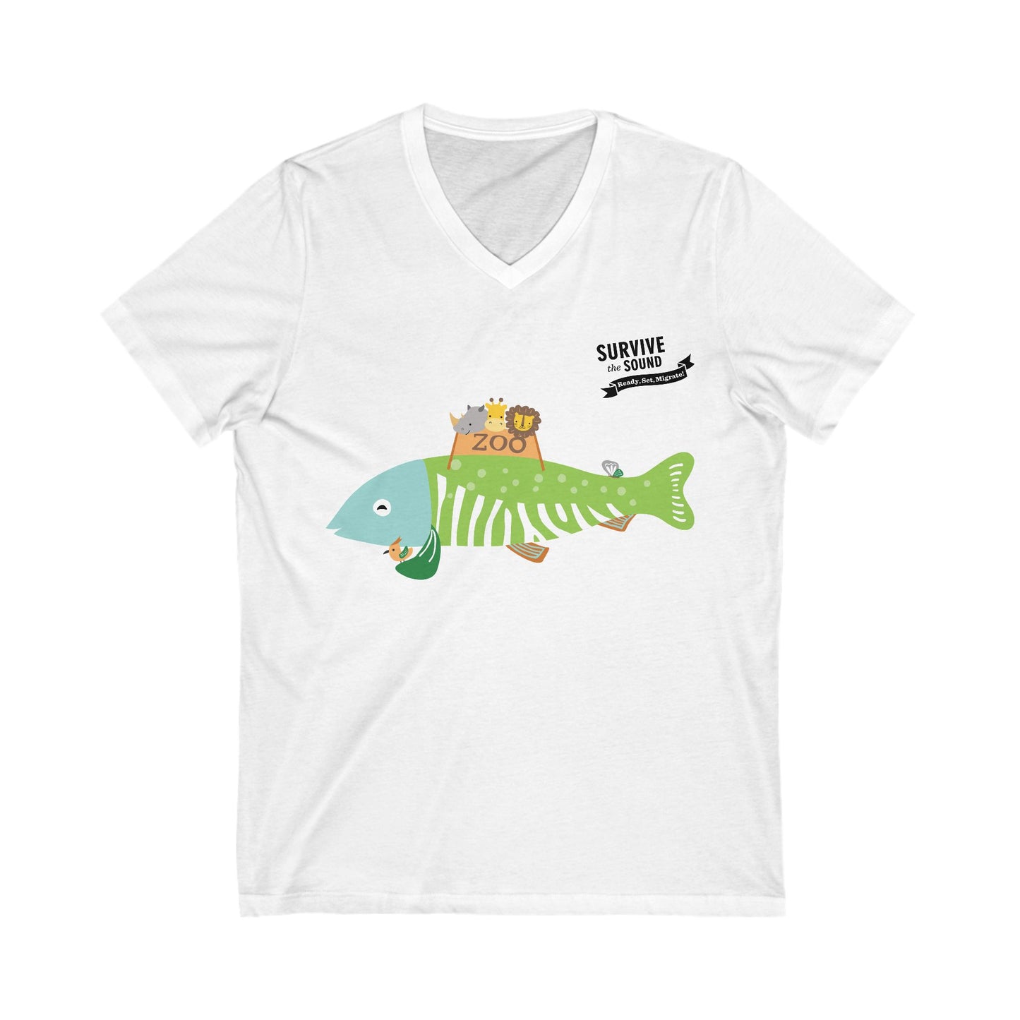 Fernifish Unisex V-Neck Tee