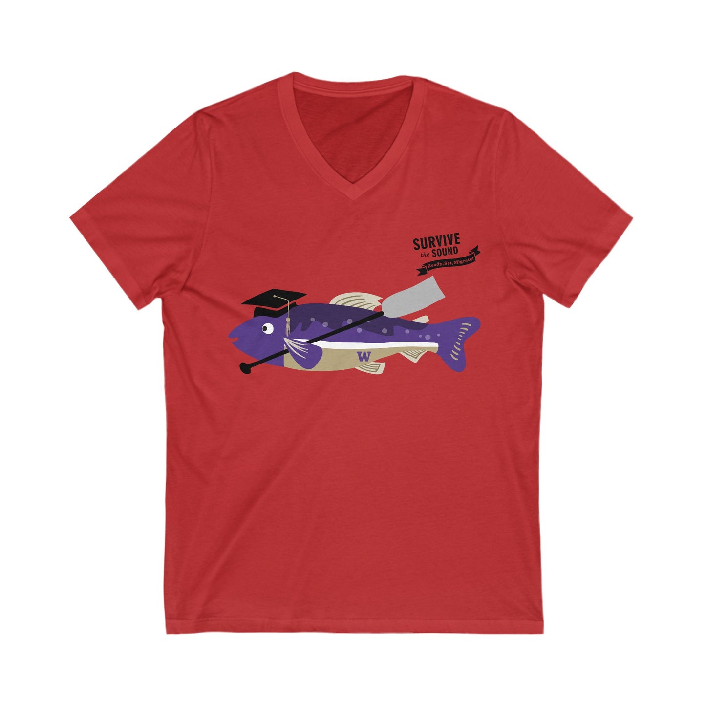 Dawg Paddle Unisex V-Neck Tee
