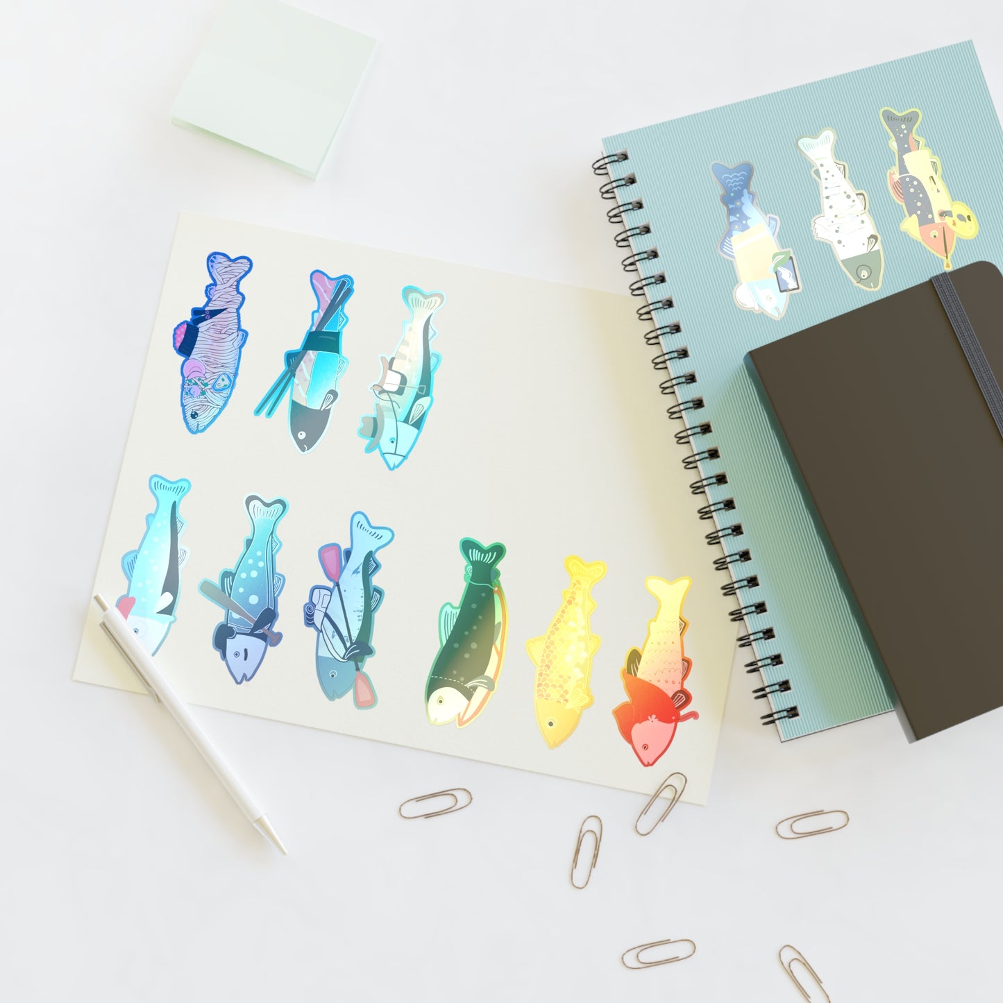 Survive the Sound Fish Sticker Sheet - Collection 5