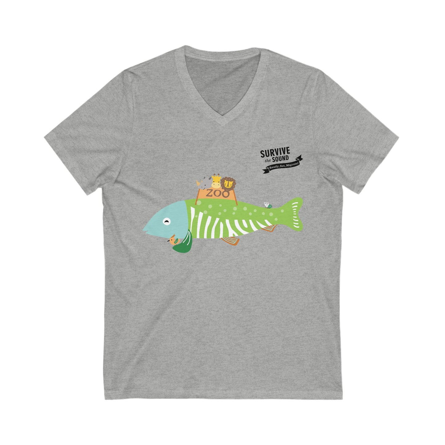 Fernifish Unisex V-Neck Tee