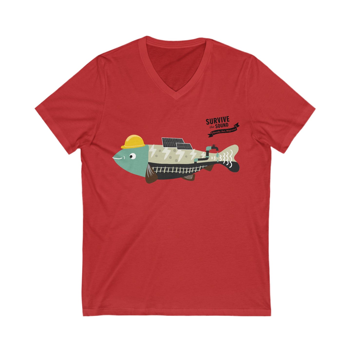 Utilifish Unisex V-Neck Tee