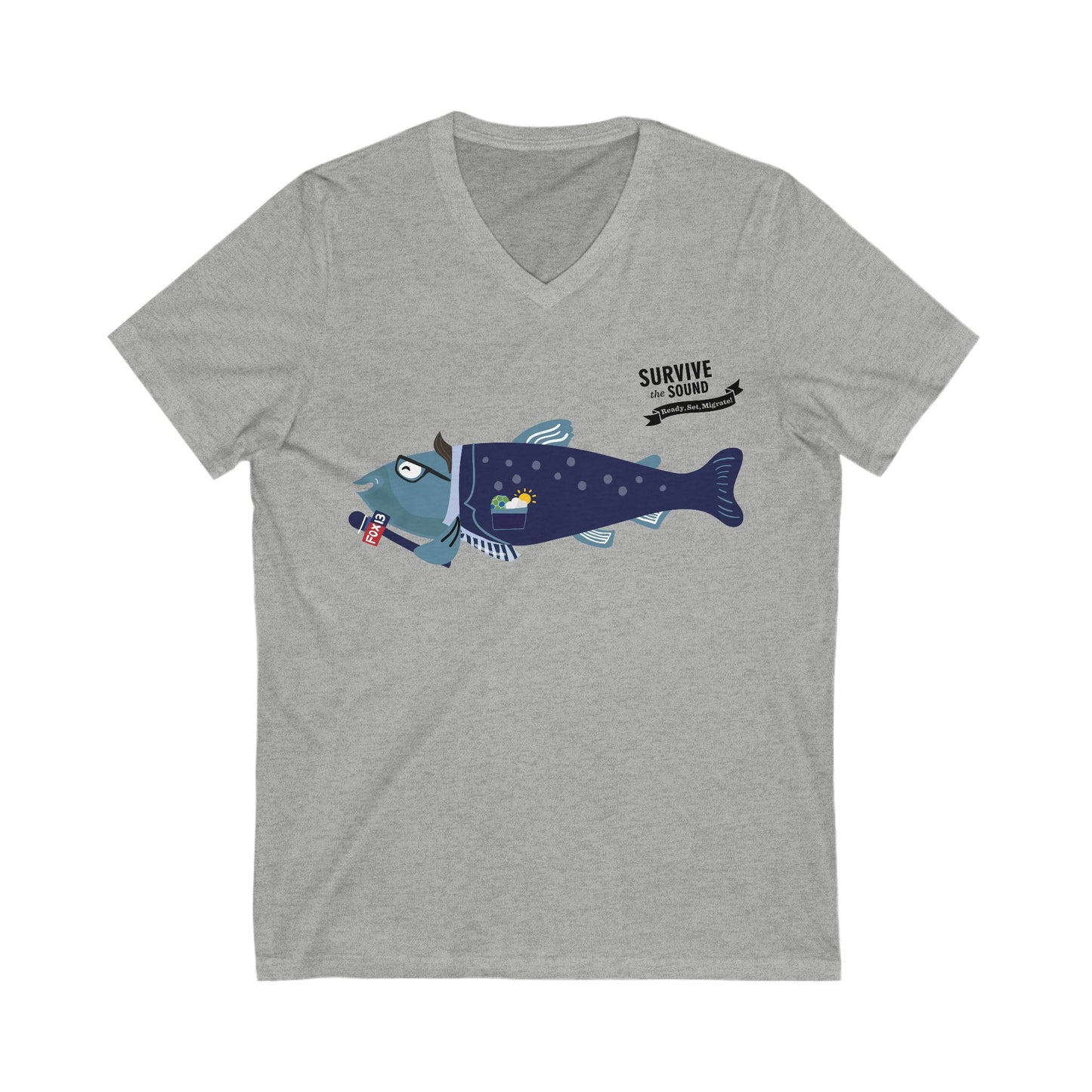 Brian Mackerel Unisex V-Neck Tee