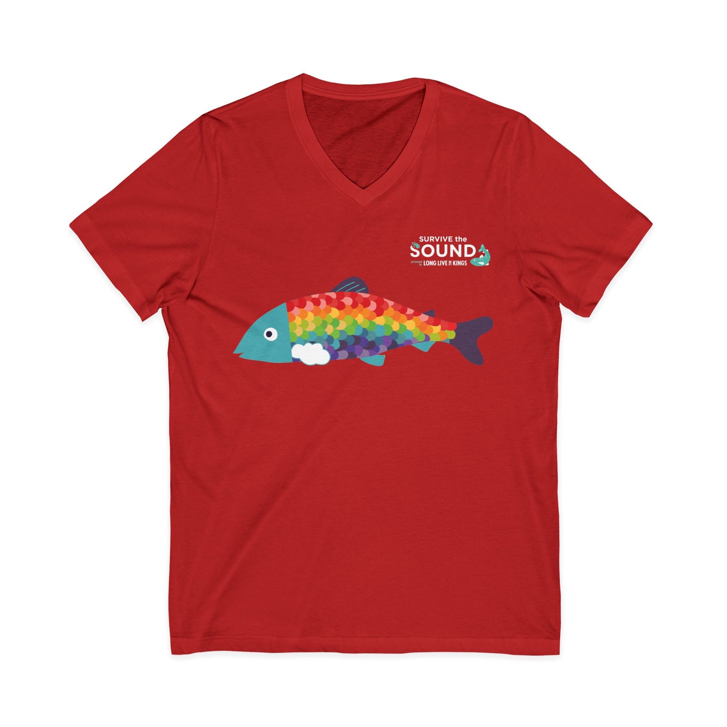 Rainbow Unisex V-Neck Tee