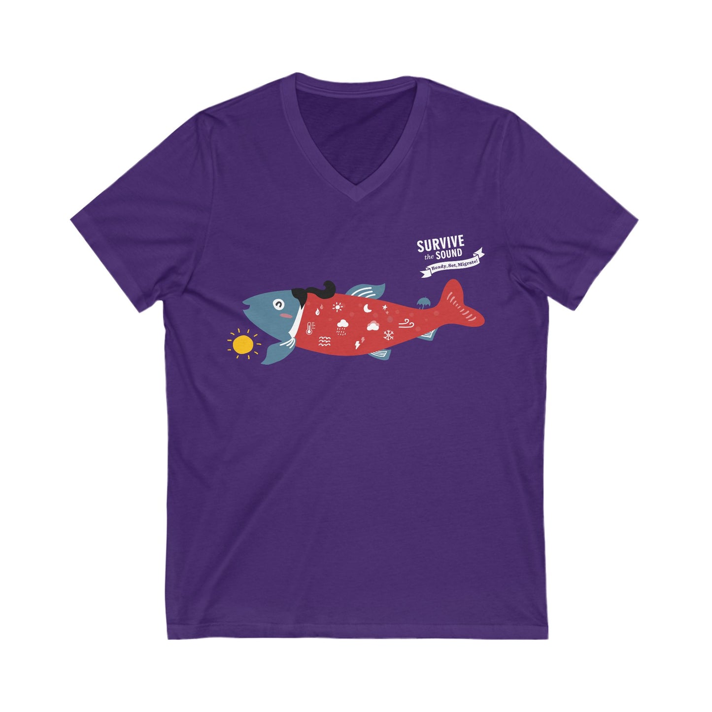 Abby aCoho Unisex V-Neck Tee