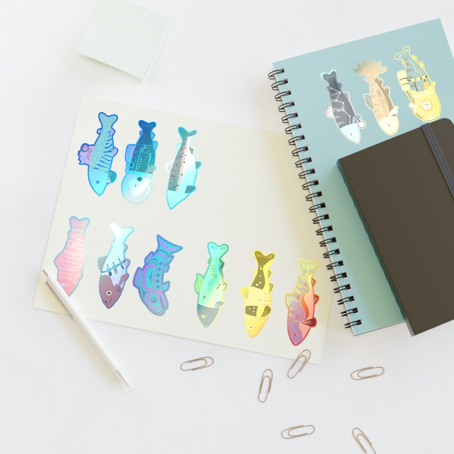 Survive the Sound Fish Sticker Sheet - Collection 3