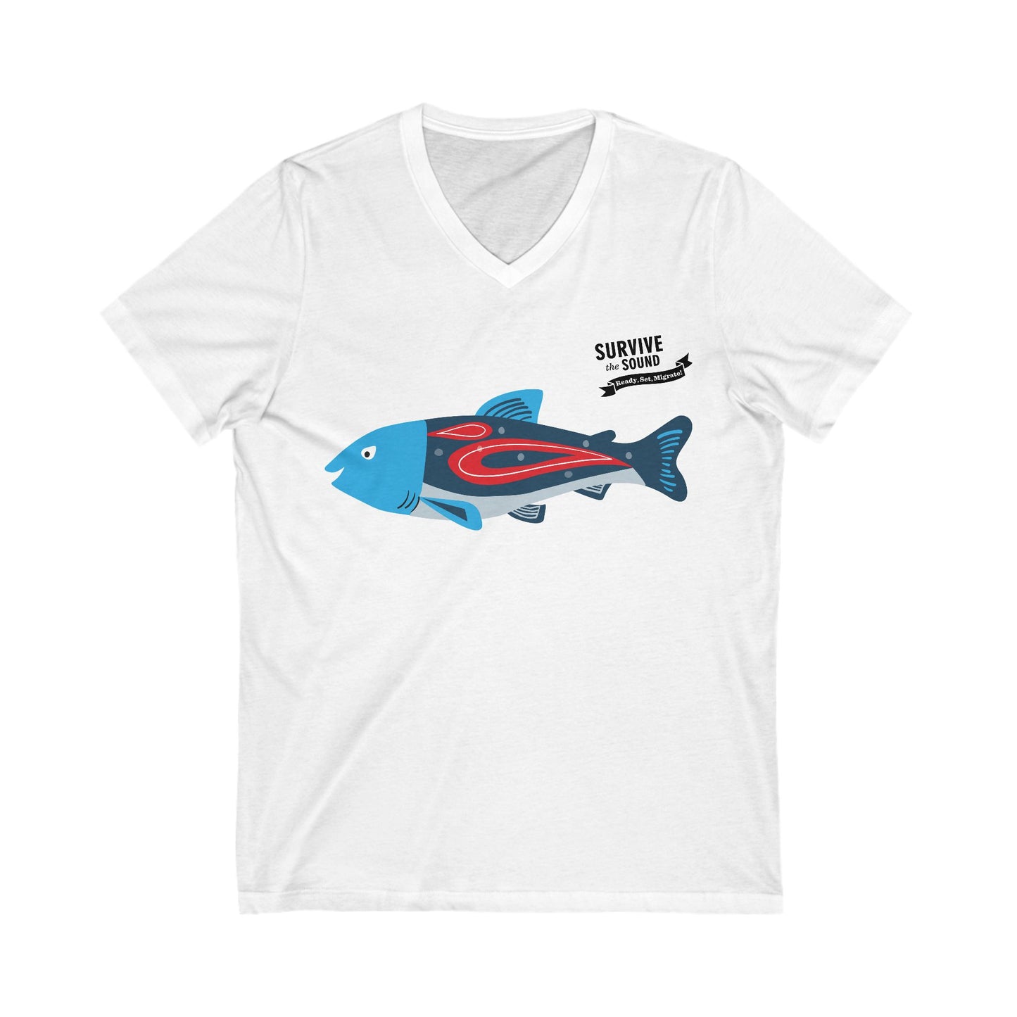 Bruce Unisex V-Neck Tee