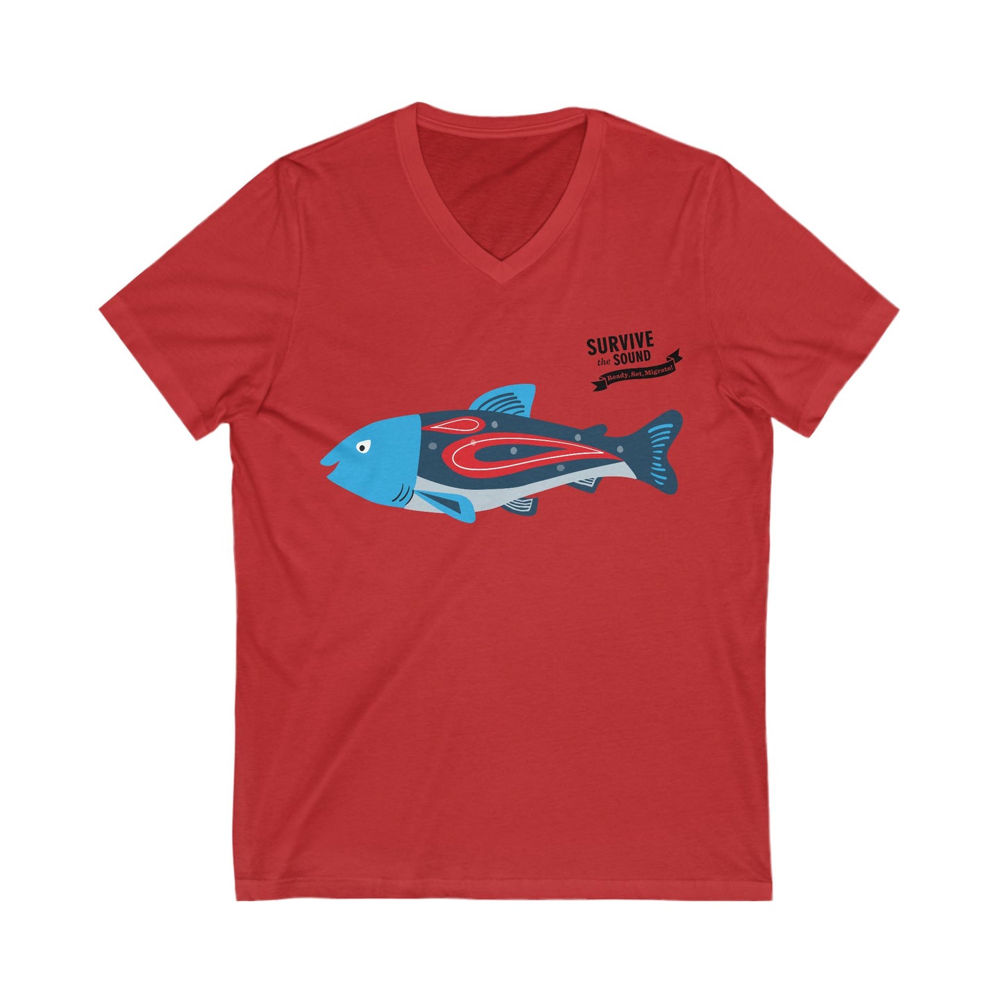 Bruce Unisex V-Neck Tee