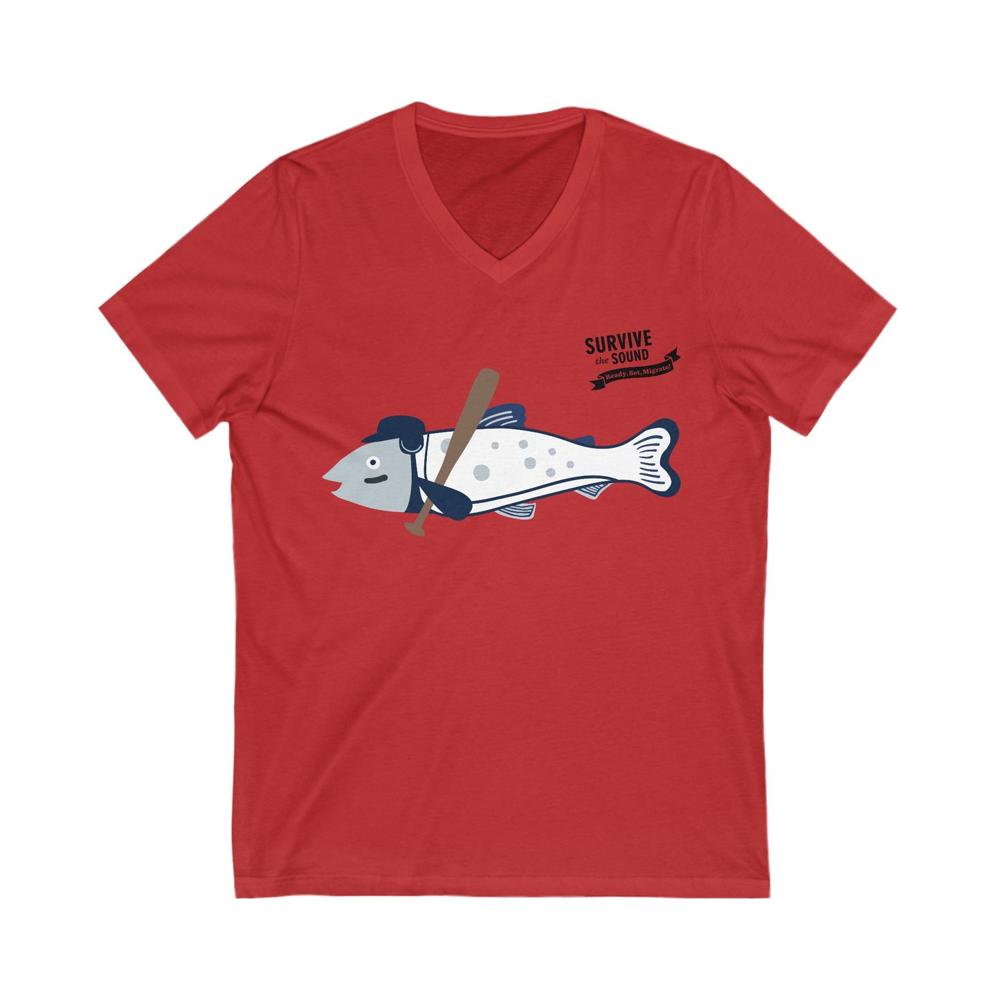 Eddy Gar Unisex V-Neck Tee