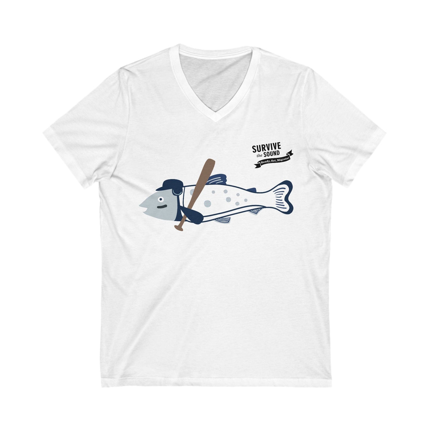 Eddy Gar Unisex V-Neck Tee