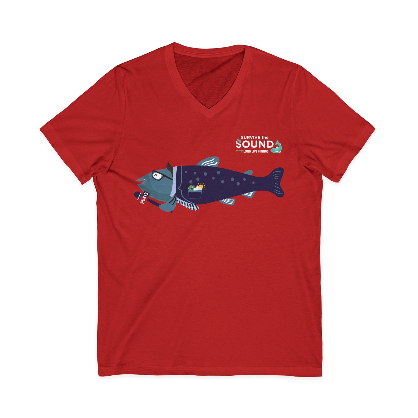 Brian Mackerel Unisex V-Neck Tee