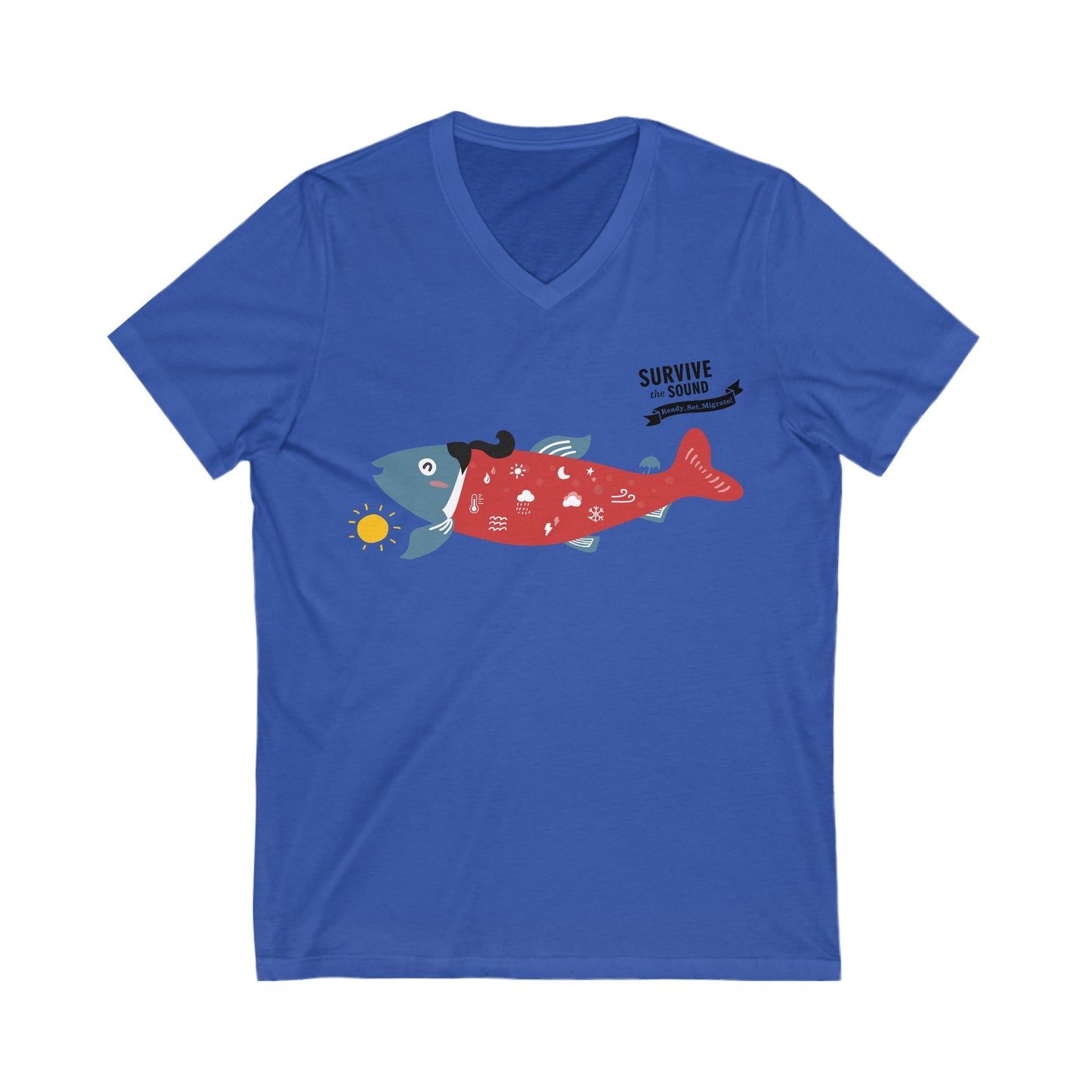 Abby aCoho Unisex V-Neck Tee