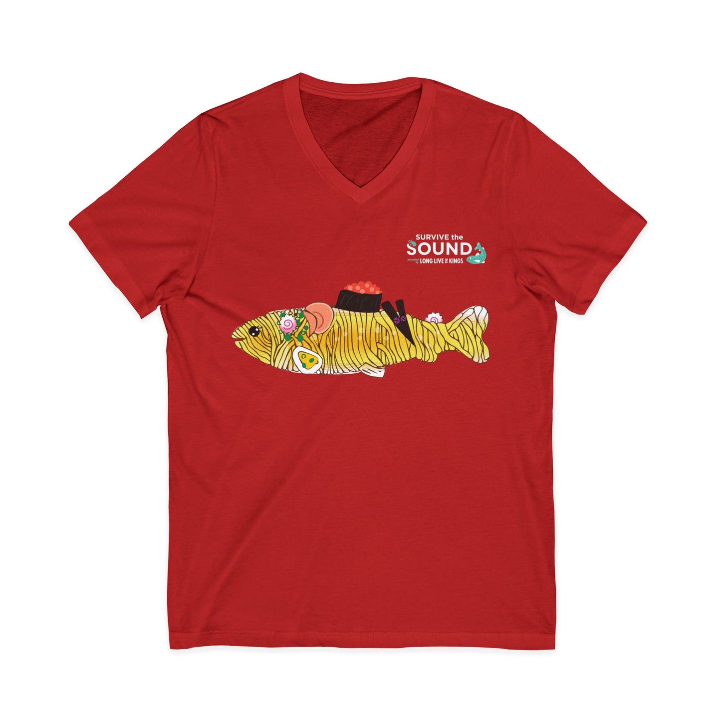 Tan Tan Unisex V-Neck Tee