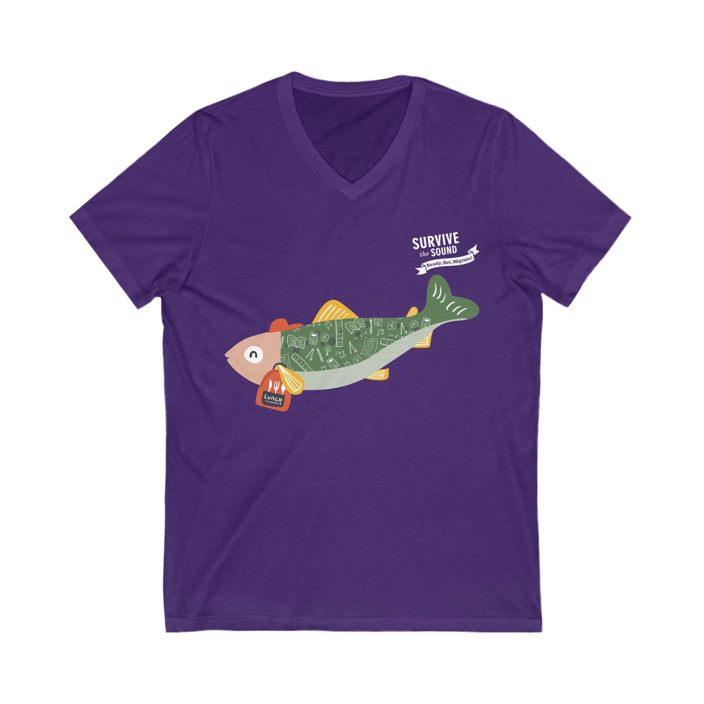 Lunchbox Unisex V-Neck Tee