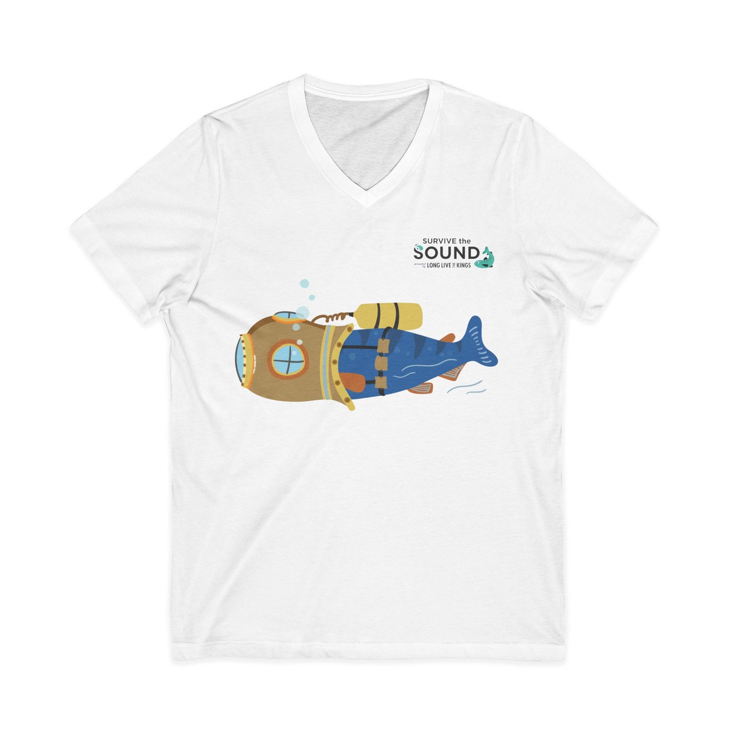 Bubbles Unisex V-Neck Tee