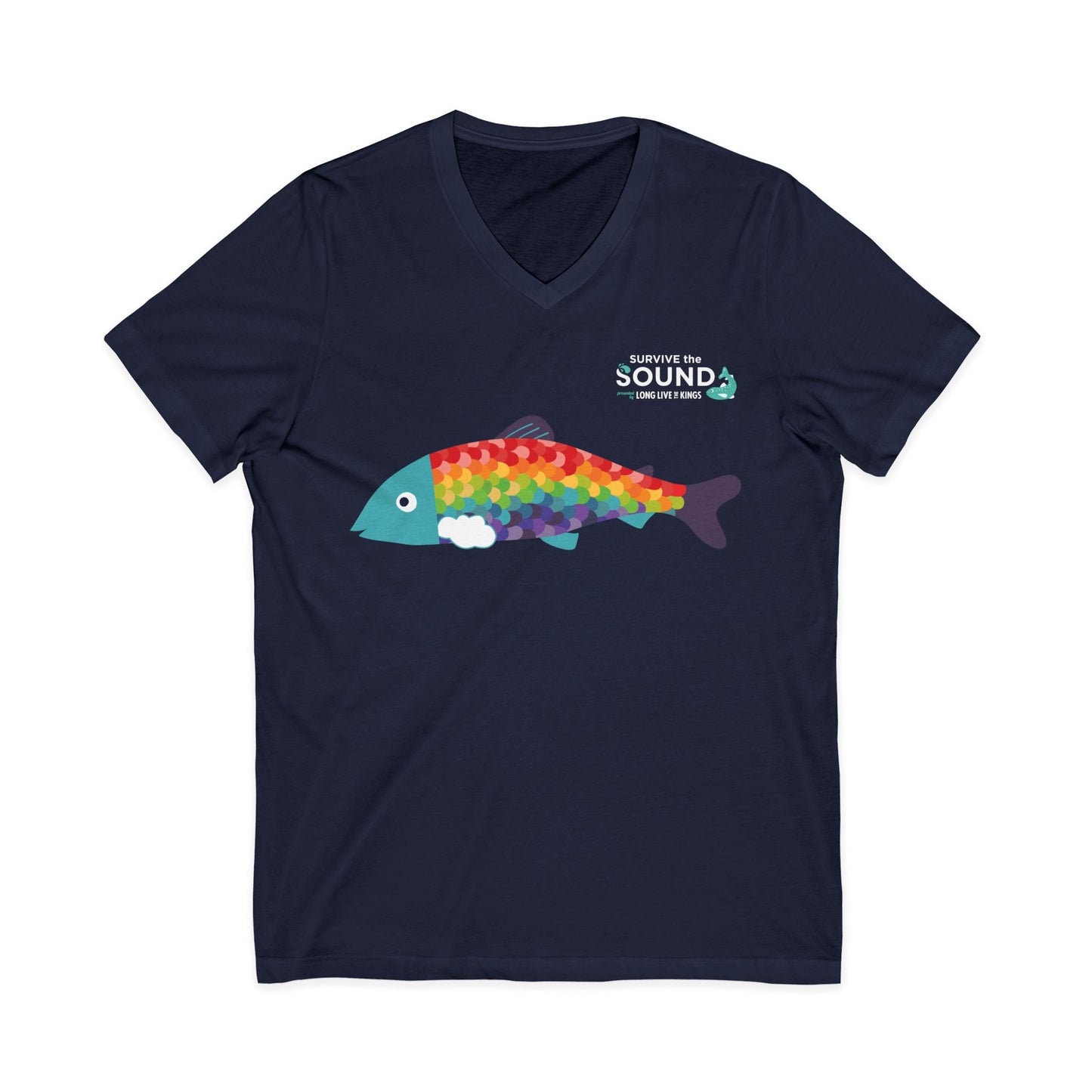 Rainbow Unisex V-Neck Tee