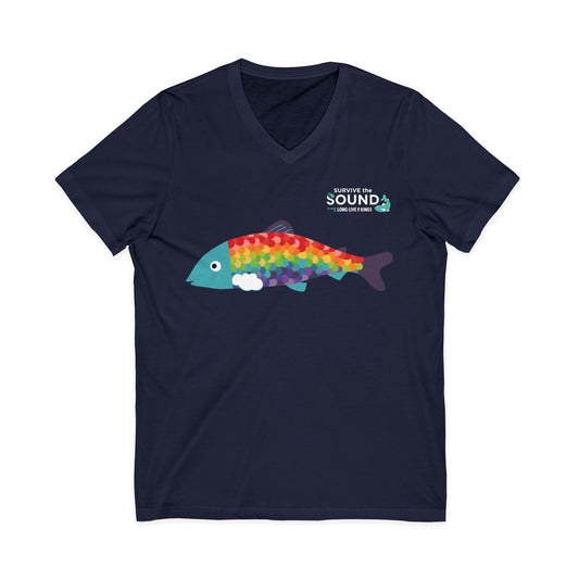 Rainbow Unisex V-Neck Tee