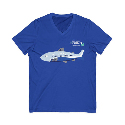 Seven Fishy Seven Unisex V-Neck Tee