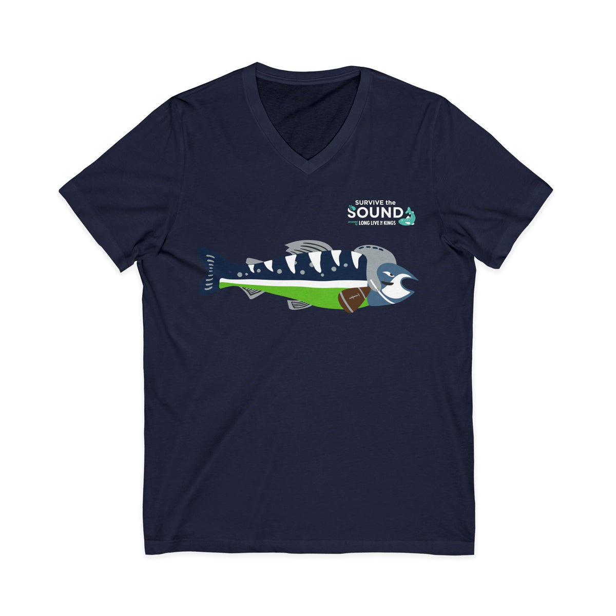 12th Fin Unisex V-Neck Tee