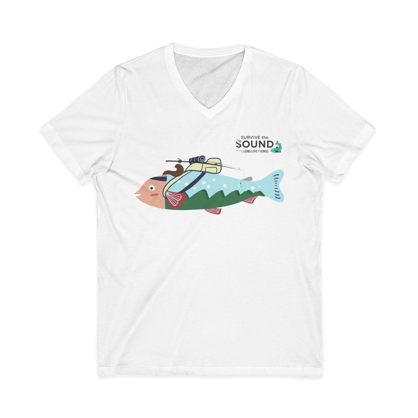 April Unisex V-Neck Tee