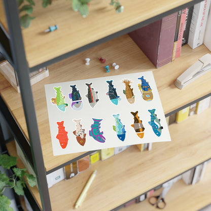 Survive the Sound Fish Sticker Sheet - Collection 3
