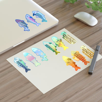 Survive the Sound Fish Sticker Sheet - Fall Collection