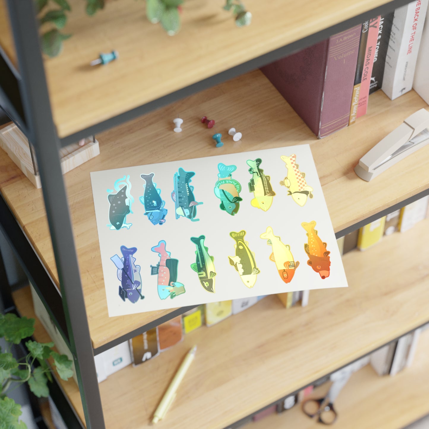 Survive the Sound Fish Sticker Sheet - Collection 2