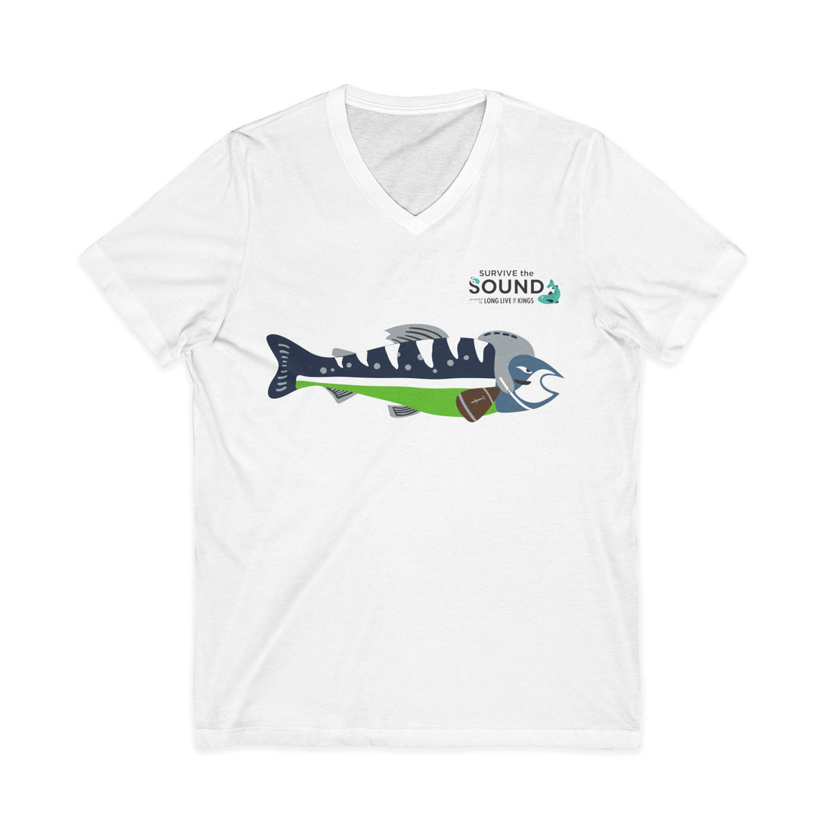 12th Fin Unisex V-Neck Tee