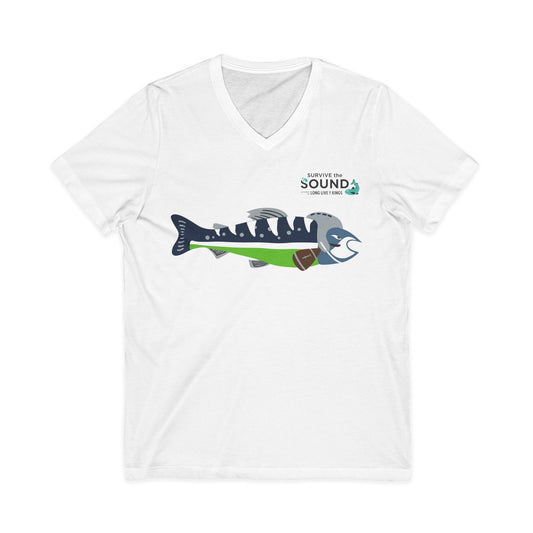 12th Fin Unisex V-Neck Tee